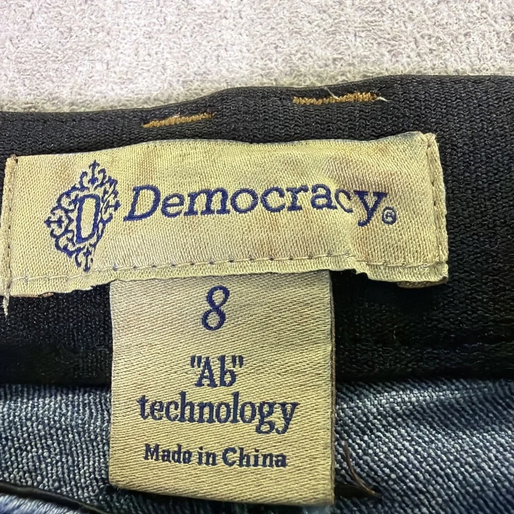 Democracy‎ Jeans Womens 8 Bootcut Utility Pocket High Rise Stretch Ab Technology